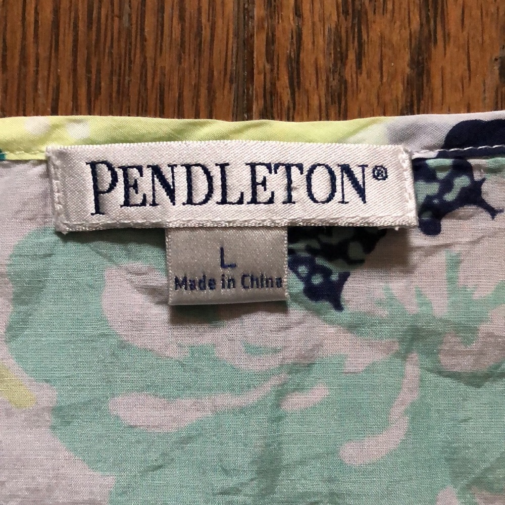 EUC Pendleton lightweight cotton silk floral pop over - Picture 3 of 5